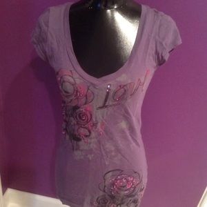 Purple Love Sequin Top Medium